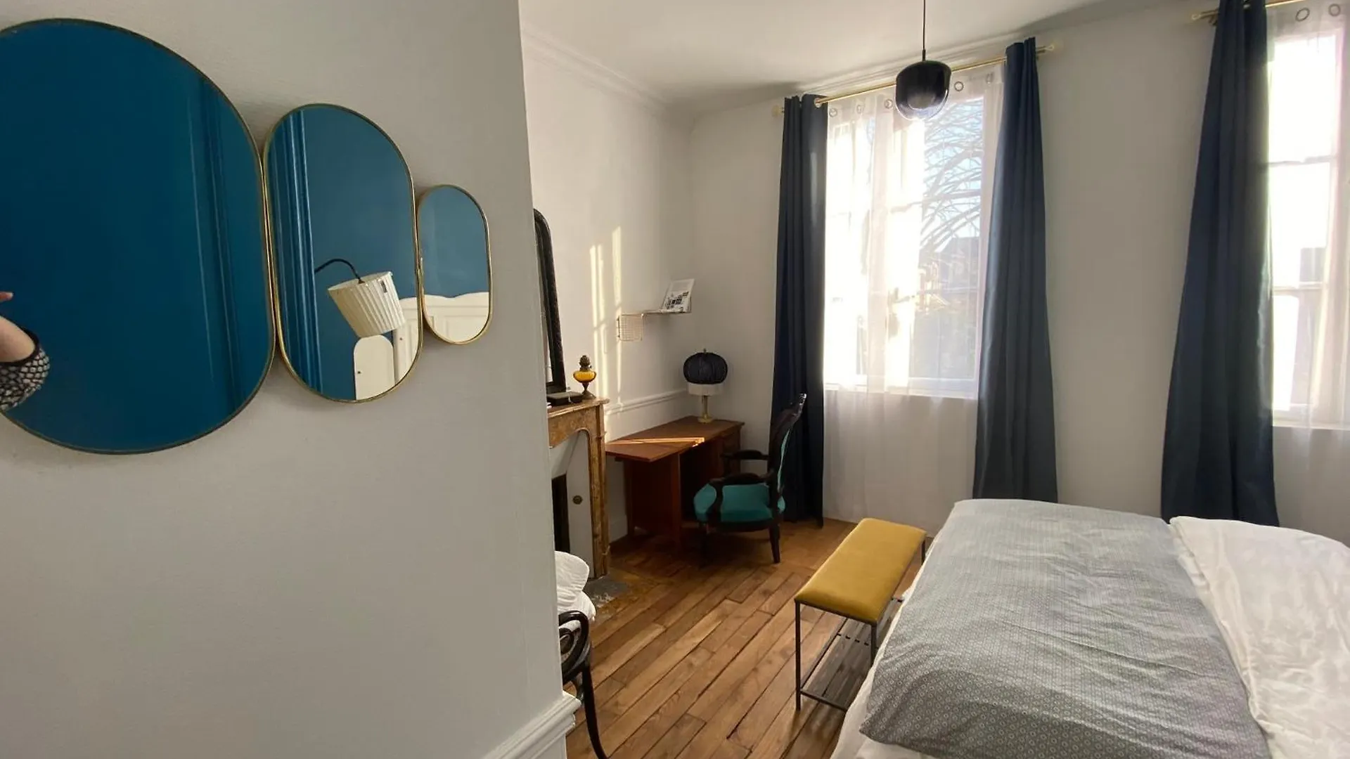 Chambre Bleue Et Or 16M2 Chez L'Habitant Dans Appartement 100M2 Centre Ville Rennes Frankrike